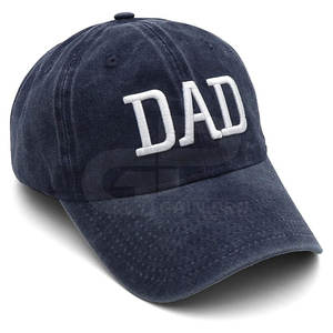 หมวกวันพ่อที่ดีที่สุดสำหรับคุณพ่อ พร้อมดีไซน์ปักลายด้านหน้าตามสั่ง และทรงปีกโค้งแบบคลาสสิก - Product Image 3