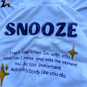 Harajuku-Sweat-shirt à capuche à manches longues pour femme, imprimé décontracté, pullover de style paresseux - Product Image 2