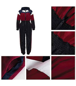 ชุดวอร์มผู้หญิงแบบสตรีทแวร์  ชุดเซ็ตสองชิ้น  เสื้อแจ็คเก็ตกันลม  แบบเต็มตัว  น้ำหนักเบา  ทรงโอเวอร์ไซส์  ผ้าไนลอนเรียบ  ชุดวอร์มผู้หญิง - Product Image 4