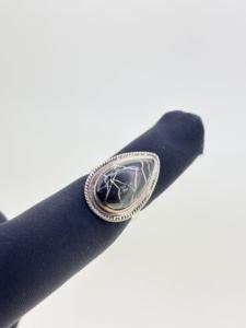 Wholesale Vintage Bezel Setting Natural Buffalo Turquoise Pear Shape Cabochon Cut Gemstone Pure 925 Sterling Silver <b>Fine</b> <b>Rings</b> - Product Image 4