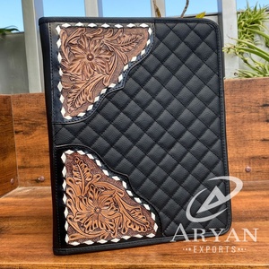 <span class=keywords><strong>2025</strong></span> thiết kế mới A4 đa chức năng tay Dụng cụ Da thư mục tập tin dây kéo danh mục đầu tư tùy chỉnh chần thư mục da với chủ thẻ - Product Image 1