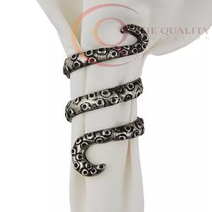 Anneaux de serviette en métal élégants et luxueux pour table de mariage, design moderne, accessoires de table décoratifs écologiques - Product Image 4