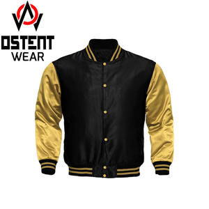 Blouson bombardier de baseball d'hiver unisexe de luxe avec support en tissu de laine brodé de haute qualité nouveau design de vêtements pour hommes épaisseur fine - Product Image 6