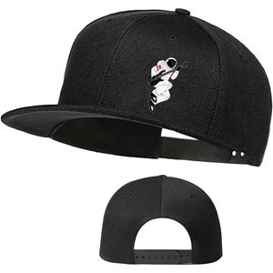 Gorra de Béisbol Personalizada con Bordado de Esqueleto de Pez y Ancla, Gorra de 6 Paneles de Alta Calidad con Visera Plana, Estilo Hip Hop, para Deportes - Product Image 2