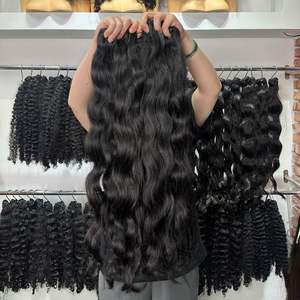 Extensiones de Cabello Humano Virgen Remy, Cabello Vietnamita 100% Natural, Ondulado con Ondas Profundas Sueltas y Rizos Italianos, Sin Procesar, Sin Caída - Product Image 1