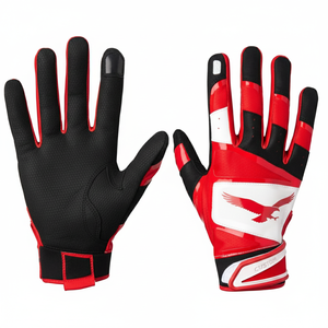 Prix de gros Gants de frappe personnalisés avec logo imprimé Accessoires de baseball et de softball Gants de frappe durables avec paume adhérente et respirante - Product Image 4