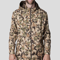 Veste de chasse softshell personnalisée légère avec fermeture éclair, col montant, imperméable et coupe-vent pour l'hiver