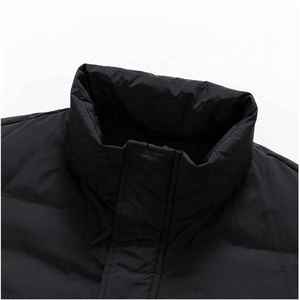 Hi Visibility Men's Eco-Friendly Reversible Puffer <b>Jacket</b> Front Adjustable Cotton Loose Solid Color Stand Collar <b>Waterproof</b> - Product Image 5