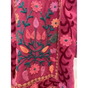 Chaqueta Reversible Tribal Suzani Cherry Forest para Mujer, Acolchada, Floral, Estilo Boho, con Forro de Cuero, Relleno de Algodón, para Invierno y Primavera - Product Image 5