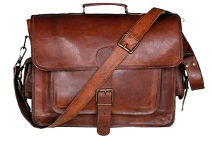 Personalised Vintage Handmade <b>Leather</b> Messenger <b>Laptop</b> Briefcase Computer Satchel Distressed <b>Bag</b> - Product Image 5