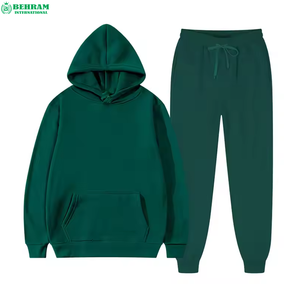 Unisex Distressed <b>Patch</b> Streetwear 100% Cotton Heavyweight Man Sweat Suits Plus Size Two-Piece Set Winter - Product Image 5