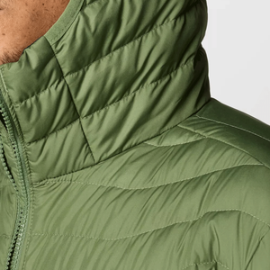 Veste d'hiver en duvet épais pour hommes personnalisée en gros avec traitement enduit à col montant - Product Image 5