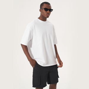 High Quality 100% Cotton Plus Size Breathable Oversized Heavyweight Custom Printed Plain Blank Unisex Men's T-shirt - Product Image 4