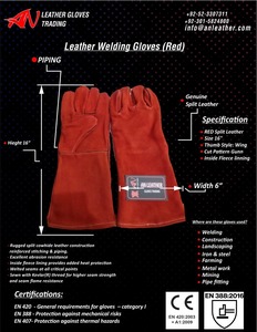 ถุงมือเชื่อมหนัง - Product Image 3