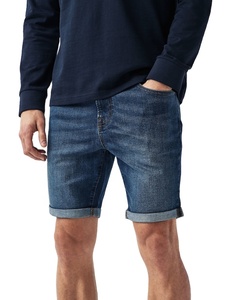 กางเกงยีนส์ขาสั้นปักลายดอกซากุระสำหรับผู้ชายฤดูร้อนปี 2026 ดีไซน์เจาะรู แฟชั่นลำลองทรงเข้ารูป - Product Image 2