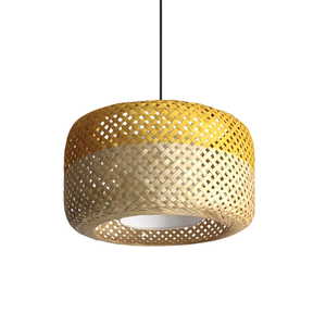 Tốt Nhất Bán Tre Chụp Đèn Màu Xanh Tím Gradient Vòng Hình Dạng Handwoven Chụp Đèn Làm Bằng Tay Chụp Đèn Cho Trang Trí Nội Thất Bán Buôn - Product Image 2