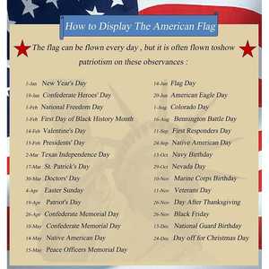 Bandera Americana de 12x18 Pulgadas para Barco, Yate, Uso Marino, Resistente para Exteriores - Banderas Bordadas de EE. UU. de 1x1.5 Pies - Bandera Resistente de EE. UU. - Product Image 1