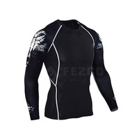 Setelan Kompresi Musim Dingin Pria Ukuran Besar Regular Fit, Bahan Katun 100% Solid, Bernapas, Cepat Kering, Tebal, Panjang Penuh
