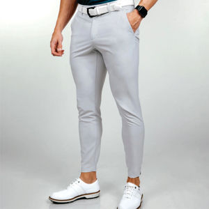 Fabricante de ropa al aire libre, ropa de golf personalizada, pantalones elásticos para correr, pantalones de chándal de secado rápido, pantalones ajustados para hombres con 5 bolsillos - Product Image 3