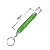 Porte-clés LED en métal aluminium personnalisé avec projecteur Torche de projection Porte-clés pour cadeaux publicitaires