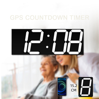 Jam Dinding GPS Multifungsi Jam Digital untuk Rumah dengan Fitur Temperatur