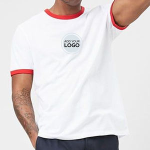 เสื้อยืดคอกลมแขนสั้นสำหรับผู้ชาย, เสื้อยืดธรรมดาคอกลมแขนสั้นสำหรับผู้ชายโลโก้ที่กำหนดเอง - Product Image 4