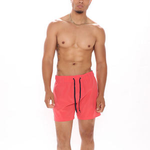 Short d'été 2023 polyester rouge imperméable pour hommes, vente en gros, haute qualité, short de plage, Surf, natation, avec OEM, 100% - Product Image 4