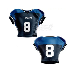 Uniforme de football américain de haute qualité 100% polyester respirant manches courtes ensemble de prix bas - Product Image 5
