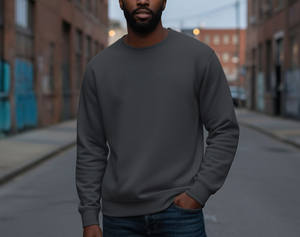 Sweat-shirts à capuche surdimensionnés pour hommes en molleton de coton français personnalisé de 380 g/m², impression en relief, fermeture éclair intégrale - Product Image 2