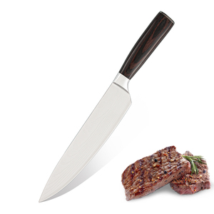 Venta al por mayor personalizado de alta calidad OEM ODM servicio Damasco alto carbono Chef cuchillo profesional cuchillos de cocina para Chef de corte - Product Image 1