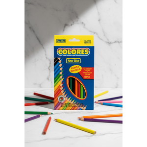 Ensemble de 12 crayons de couleur de qualité supérieure, 12 pièces, avec 1 crayon fluorescent de qualité supérieure - Product Image 1