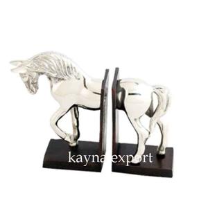 Sujetalibros decorativo elegante de lujo para decoración de estantería con sujetalibros de escultura chapado en oro brillante para Decoración de mesa - Product Image 6