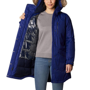 Parka Larga de Moda para Mujer, Abrigo de Invierno y Primavera con Capucha, Cuello Cálido, Color Azul, Chaqueta de Invierno de la Mejor Calidad - Product Image 2