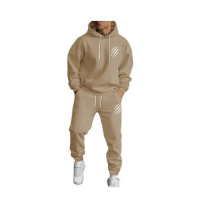 Conjunto de Pantalones y Chaqueta Deportiva con Capucha y Logotipo Personalizado para Hombre, Transpirable, 100% Algodón, Ropa Deportiva, Pedidos al por Mayor - Product Image 6