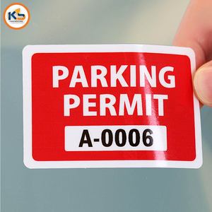 Pegatinas Personalizadas para Estacionamiento de Vehículos, de Alta Calidad, Impermeables, Resistentes a los Rayos UV, Ecológicas y Removibles |   Ventana de PVC con Adhesivo Frontal Escribible - Product Image 1