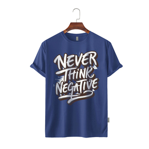 T-shirt Homme Coupe Droite Streetwear Tendance 100% Coton Épais Sérigraphié Logo Personnalisé Fabricant OEM Vente en Gros - Product Image 6