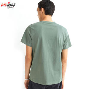 Camiseta transpirable para hombre, Camiseta 100% de algodón para hombre, Camiseta ajustada de seda de alta calidad con cuello redondo sin costuras para hombre, Camiseta con cuello redondo - Product Image 3