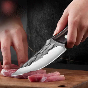 Cuchillo de chef de acero de Damasco, cuchillo de deshuesado de cocina profesional hecho a mano - Product Image 4