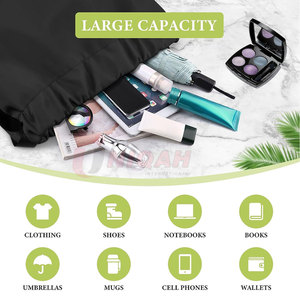 กระเป๋าเป้สะพายหลังแบบรูดกันน้ำกระเป๋าเป้สะพายหลังกระเป๋ากีฬาสีดำขนาดใหญ่ลายพราง - Product Image 3