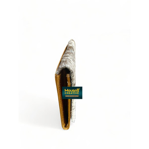 Calidad de exportación OEM pelo de vaca Natural en cuero desgastado señoras RFID embrague billetera cabeza de ala de Ángel grabado diseño personalizado monedero - Product Image 3