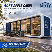 Suite Cabine Apple de 20 pieds en acier modulaire protégé contre la corrosion pour club de plage tropical et hôtel de plongée