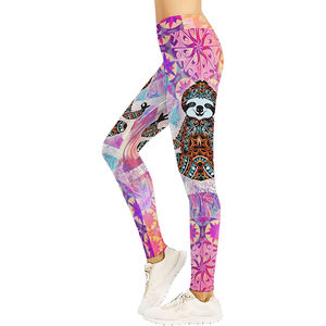 Legging à sublimation Nouveau legging de yoga fitness pour femmes avec logo personnalisé Nouvelle tendance Legging de yoga fitness par sublimation - Product Image 2
