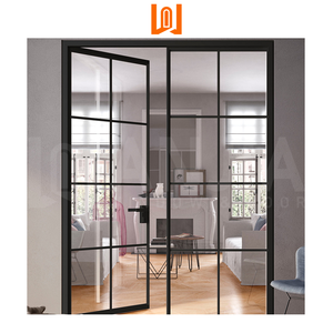 室内両開きドア最新デザインアメリカンアルミスタイルスイング外向きオープンドアオフィスモダン防音 - Product Image 2