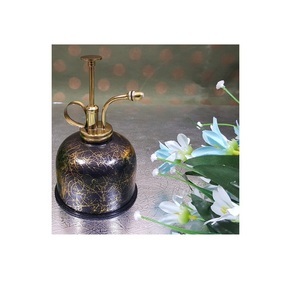 silver Spray Bottle For Garden mist With brass Mist Pump & Watering Cans <b>Sprayer</b> hand made embossed finish available in INDIA - Product Image 3