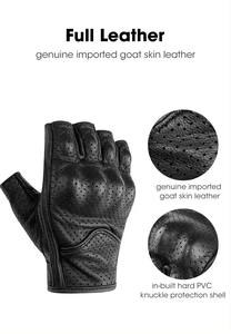 Guantes de moto de cuero genuino de gama alta unisex logotipo personalizado/diseño moto carreras pantalla táctil compatible con deportes - Product Image 6
