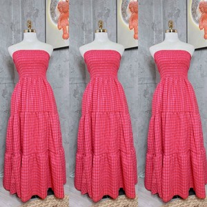 Vestido de mujer Maxi vestido de mujer moda 2023 Casual precio razonable seda Casual lavable personalizar vestido a rayas - Product Image 3