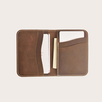 Harga Murah dompet kulit pria desain terbaik pabrik grosir dompet kulit Slim Fit ramping terlaris