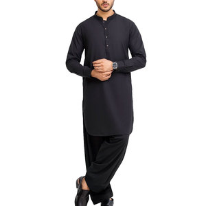 Shalwar Kameez en coton à la mode pour hommes, vêtements panjabi et pakistanais pour mariages. - Product Image 1