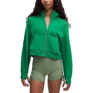 เสื้อฮู้ดผู้หญิงแบบมีซิปเต็มตัว ทรงตรง ผ้าถักนิตติ้ง 300 กรัม ระบายอากาศได้ดี ใส่ได้ทุกฤดู ไม่เป็นขุย - Product Image 1