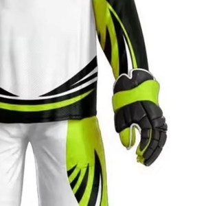 Camisetas de hockey sobre hielo con diseño personalizado, impresión sublimada con el logotipo del equipo, juego de uniformes con nombre y número de sarga - Product Image 6